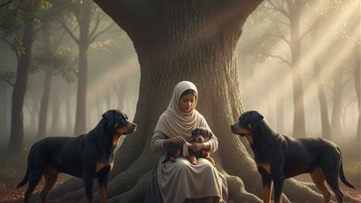 أطلقوا 3 كلاب روت وايلر لتعقّب فتاة… رجعت بعد 8 ساعات بشيء صادم!