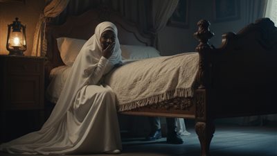 في ليلة زفافي اختبأتُ تحت السرير لأمازح زوجي، لكن الشخص الذي دخل كان