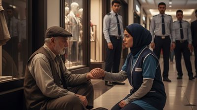 تظاهر بأنه متسوّل في مول يملكه… لكن ما فعلته عاملة النظافة قلب الموازين بالكامل