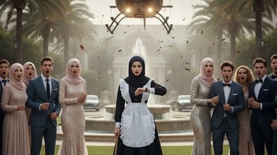 جاءت بزيّ خادمة ليسخروا منها… فغادرت أميرة وتركَت الجميع بلا كلمات! 🚁👑🔥